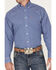 Image #3 - Ariat Men's Wrinkle Free Dash Small Plaid Print Long Sleeve Button Down Western Shirt , Blue, hi-res