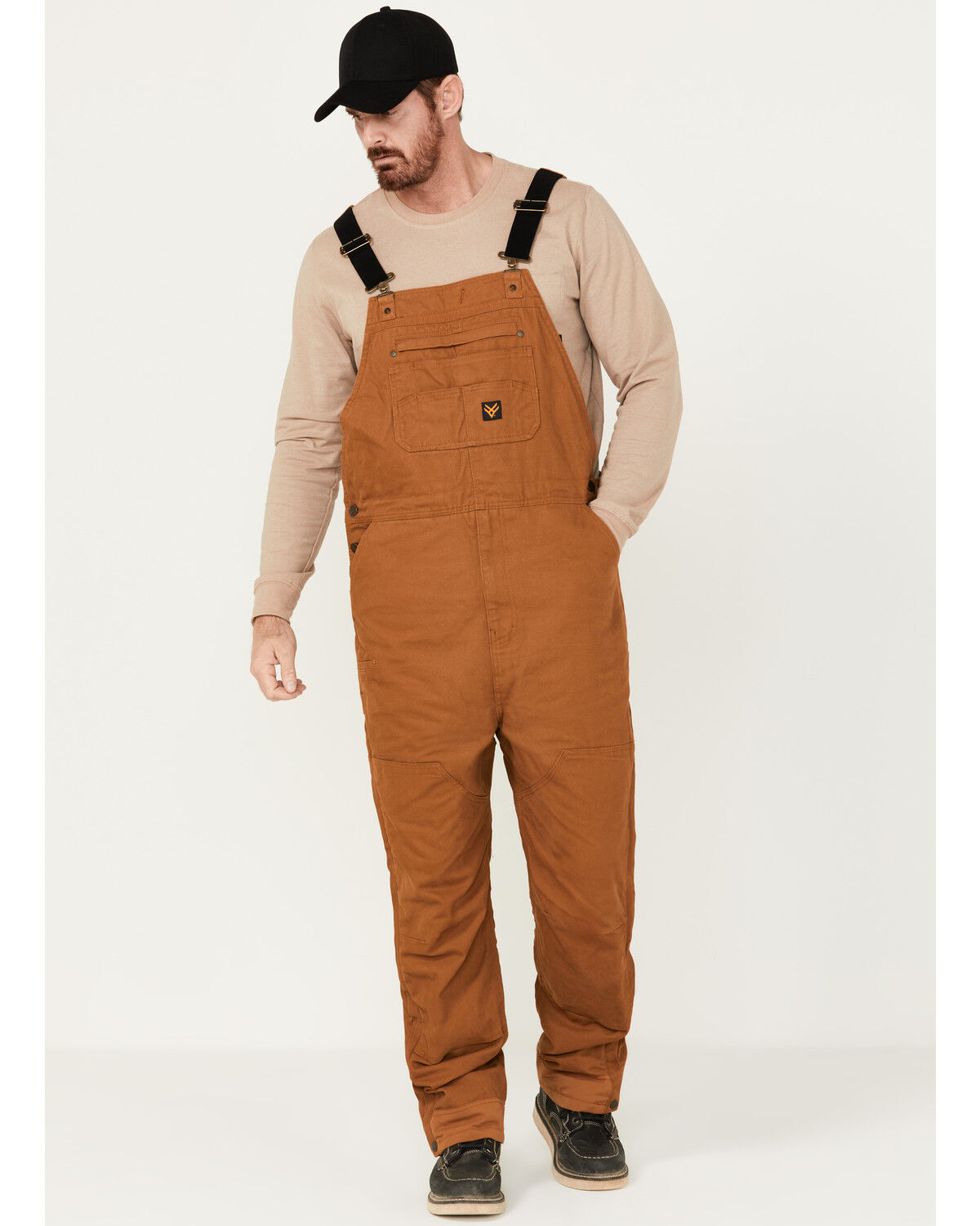 Image #1 - Hawx Men's Tillman Insulated Duck Bib Overalls, Rust Copper, hi-res