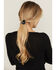 Image #1 - Shyanne Women's Onyx Stone Concho Ponytail Holder, Black, hi-res
