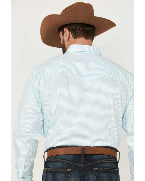 Image #4 - Resistol Men's Trenton Stripe Long Sleeve Button Down Western Shirt , Multi, hi-res