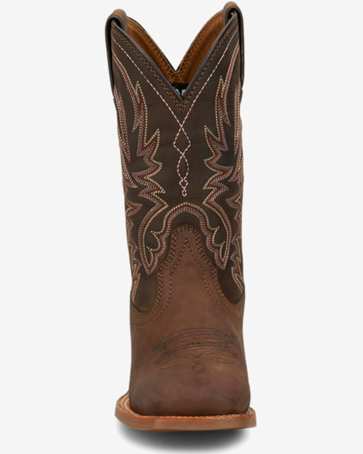 Image #4 - Justin Women's.Outlaw Ryley Performance Western Boots - Broad Square Toe, Brown, hi-res
