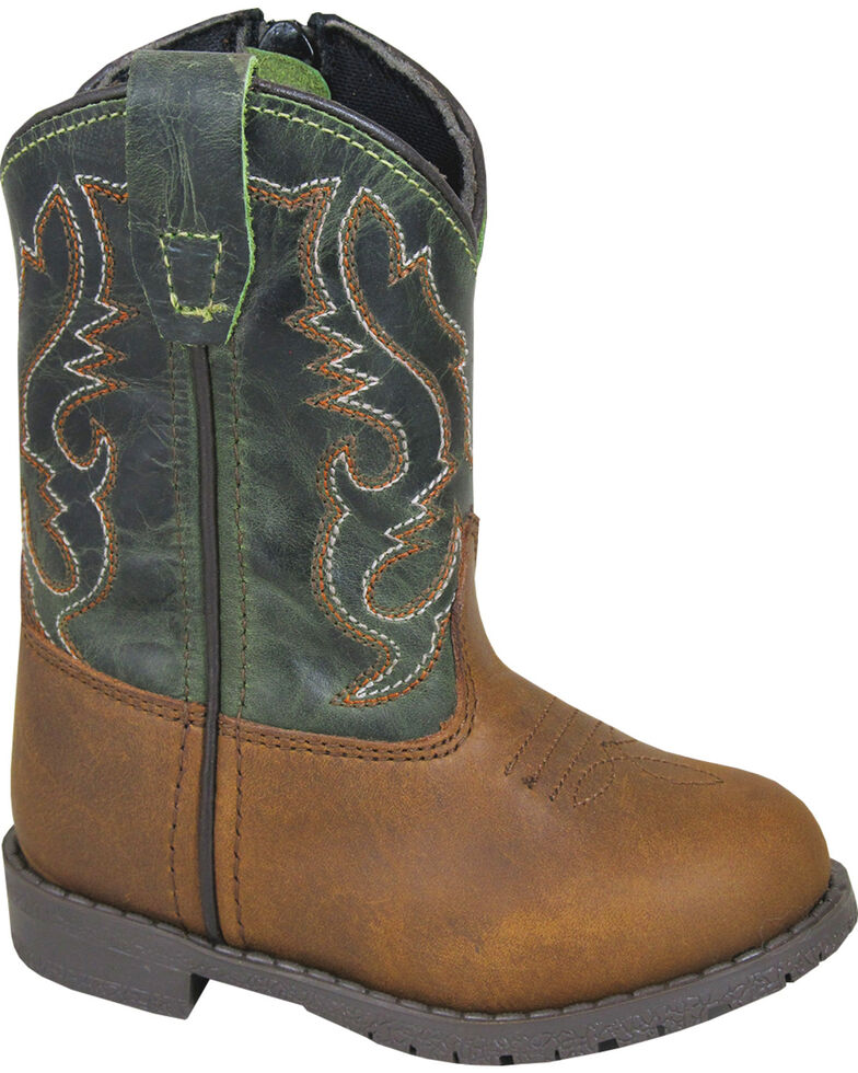 Smoky Mountain Toddler Boys' Hopalong Western Boots - Round Toe , Brown, hi-res