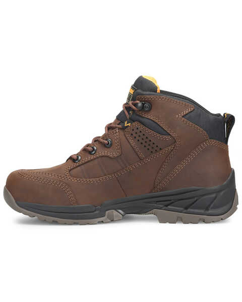 Image #3 - Carolina Men's Builder Waterproof Steel Lace-Up Hiking Boots - Round Toe , Brown, hi-res