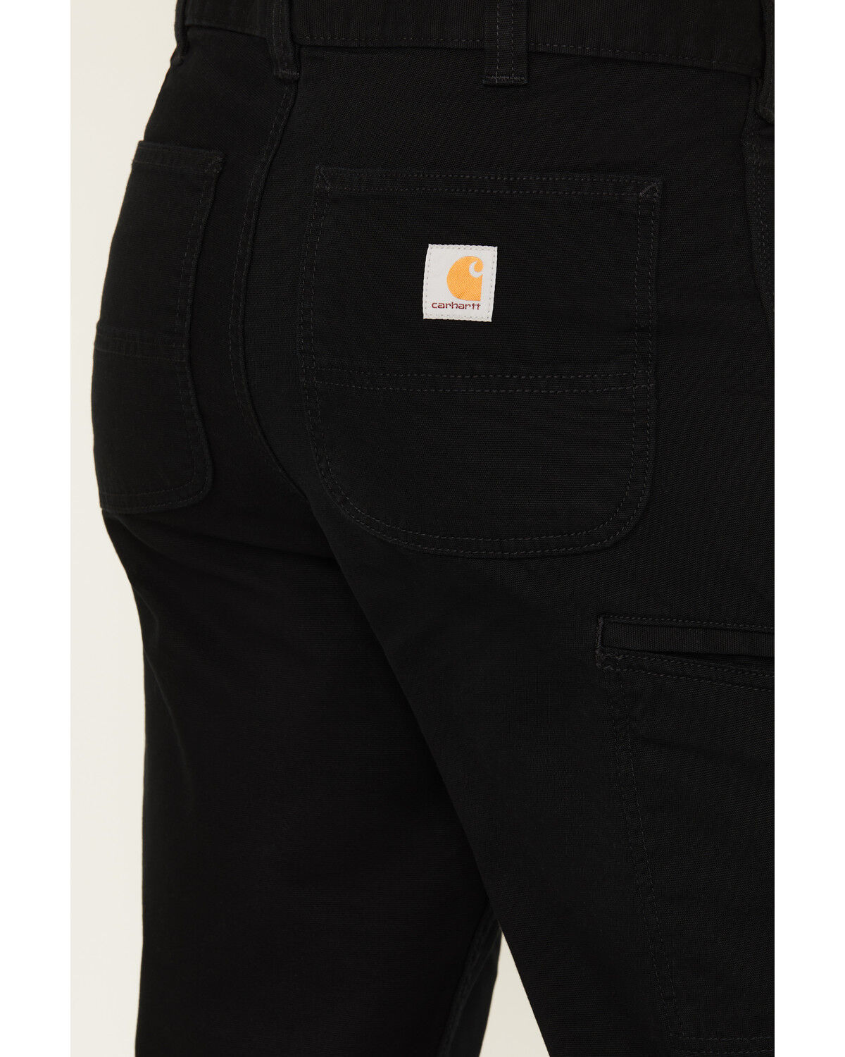 Image #4 - Carhartt Men's Black Rugged Flex Rigby Dungaree Work Pants, Black, hi-res