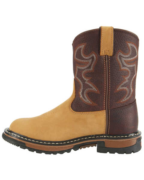 Image #3 - Rocky Boys' Branson Roper Western Boots - Round Toe, Brown, hi-res
