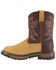 Rocky Boys' Branson Roper Western Boots - Round Toe, Brown, hi-res