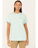 Image #2 - Ariat Women's Rebar Workman True Grit Short Sleeve Work T-Shirt, Turquoise, hi-res
