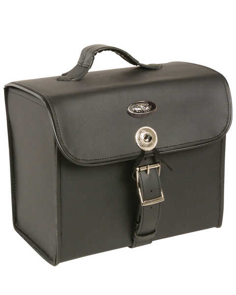 Image #1 - Milwaukee Leather Medium PVC Sissy Bar Carry Bag, Black, hi-res