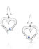 Image #2 - Montana Silversmiths Women's Love Everlasting Opal Crystal Earrings, Silver, hi-res