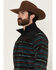 Image #2 - Ariat Men's Basis 2.0 Southwestern Striped 1/4 Zip Pullover, Black, hi-res