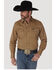 Image #2 - Wrangler Men's Solid Cowboy Cut Firm Finish Long Sleeve Work Shirt, Rawhide, hi-res