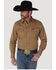 Image #3 - Wrangler Men's Solid Cowboy Cut Firm Finish Long Sleeve Work Shirt, Rawhide, hi-res