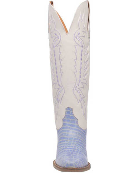 Image #4 - Dingo Women's High Lonesome Tall Western Boots - Pointed Toe , Periwinkle, hi-res
