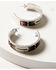 Image #1 - Idyllwind Women's Cheshire Beaded Hoop Earrings, Silver, hi-res