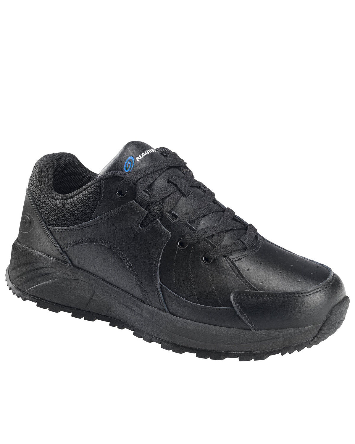 Image #1 - Nautilus Men's Skidbuster Pull On Work Shoes - Soft Toe, Black, hi-res