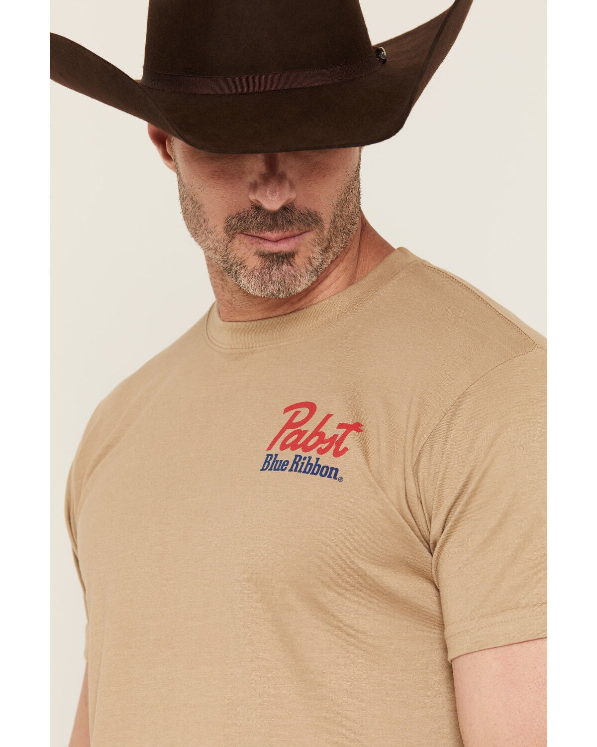 Image #3 - PBR Men's Boot Barn Exclusive Good Old Time Horse Short Sleeve Graphic T-Shirt, Sand, hi-res