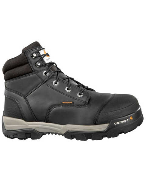 Image #1 - Carhartt Men's Ground Force 6" Work Boots - Composite Toe, Black, hi-res