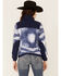 Hooey Women's Solid Print Color Block Zip-Front Tech Jacket , Navy, hi-res