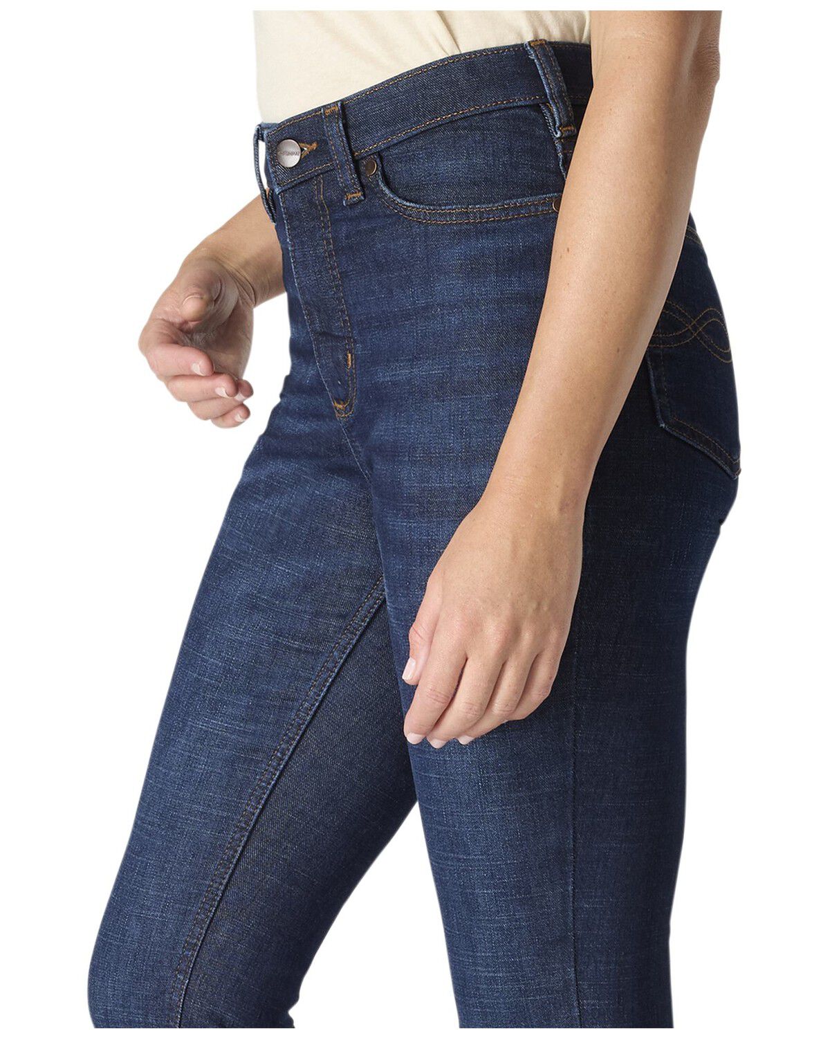 Image #3 - Carhartt Women's Tiller Stretch Denim Jeans, Dark Wash, hi-res