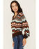Image #2 - Shyanne Women's Zig Zag V Neck Sweater , Caramel, hi-res