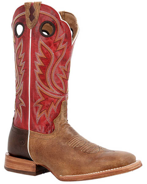 Image #1 - Durango Men's PRCA Collection Bison Western Boots - Broad Square Toe , Tan, hi-res