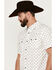 Image #2 - Moonshine Spirit Men's Ace Geo Print Short Sleeve Snap Western Shirt , White, hi-res