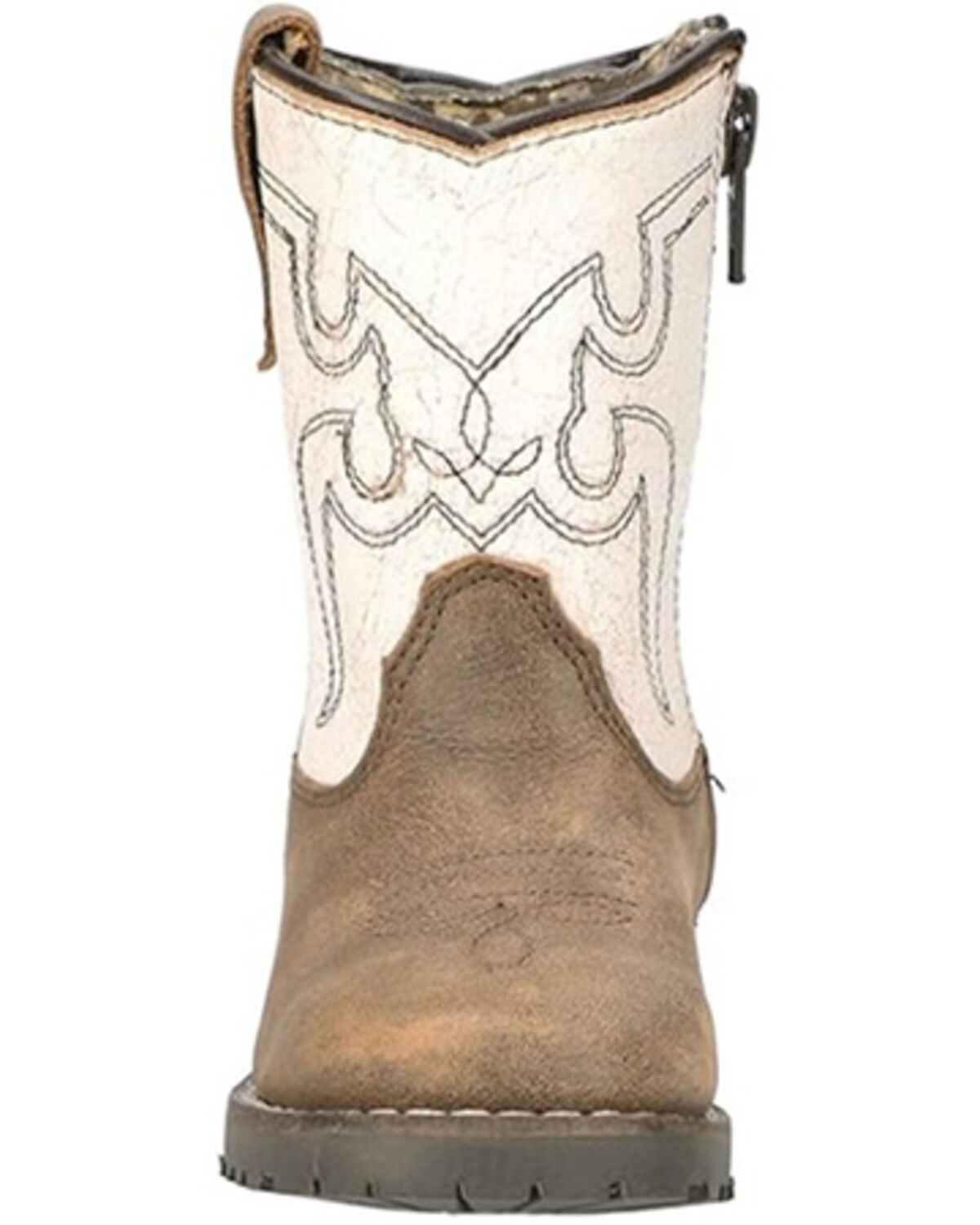 Image #2 - Smoky Mountain Toddler Boys' Autry Western Boots - Broad Square Toe, White, hi-res
