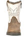 Image #2 - Smoky Mountain Toddler Boys' Autry Western Boots - Broad Square Toe, White, hi-res