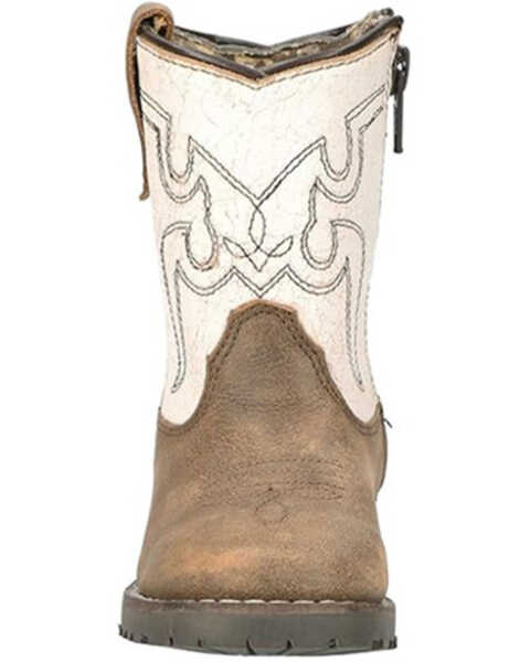 Image #2 - Smoky Mountain Toddler Boys' Autry Western Boots - Broad Square Toe , White, hi-res
