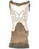 Image #2 - Smoky Mountain Toddler Boys' Autry Western Boots - Broad Square Toe , White, hi-res