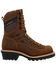 Image #2 - Georgia Boot Men's 9" LTX Logger Waterproof Work Boots - Composite Toe, Brown, hi-res