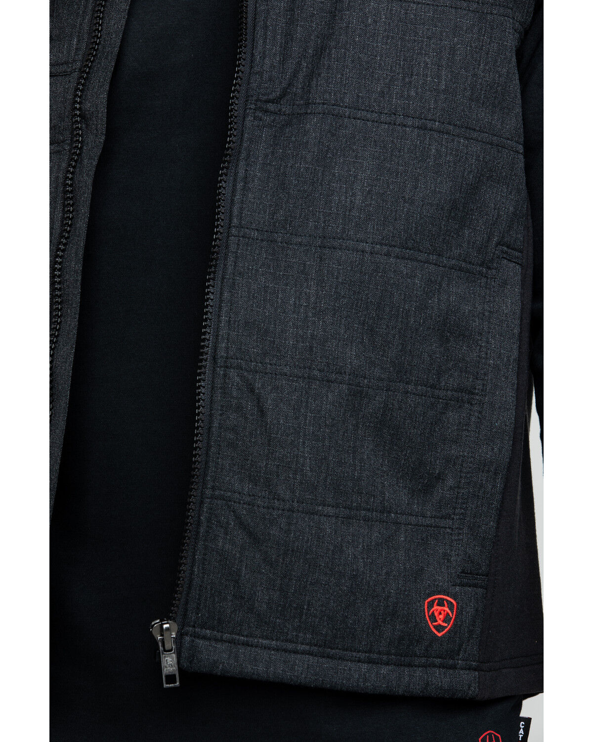 Image #4 - Ariat Men's FR Cloud 9 Insulated Work Vest, Black, hi-res