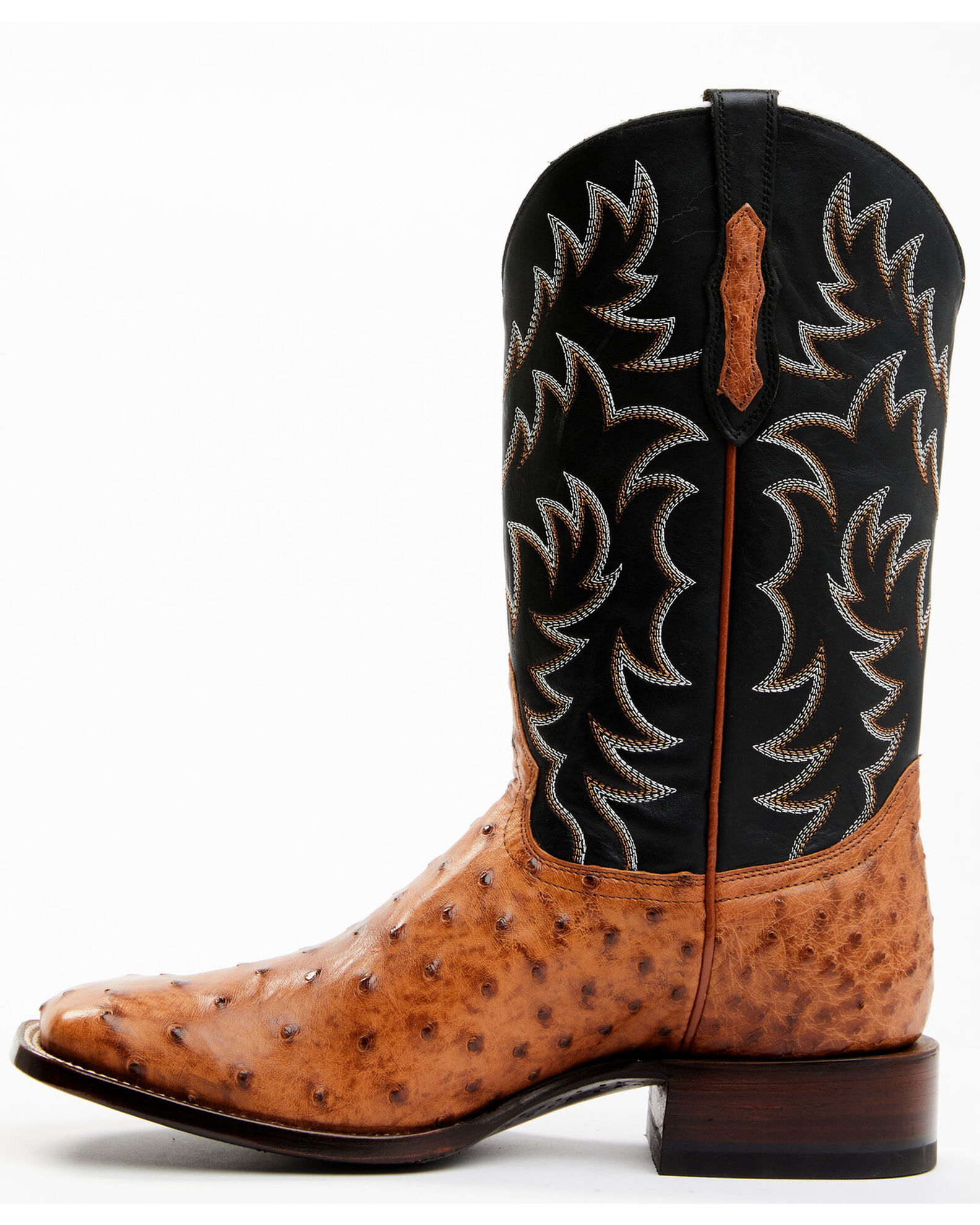 Cody James Men s Full Quill Cognac Ostrich Exotic Western Boots Broa