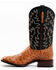 Cody James Men's Full Quill Coganc Ostrich Exotic Western Boots - Broad Square Toe , Black, hi-res