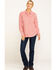 Image #6 - Ariat Women's Boot Barn Exclusive FR Talitha Plaid Long Sleeve Work Shirt, Red, hi-res