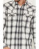 Image #3 - Moonshine Spirit&reg; Men's Smoke Stack Plaid Print Long Sleeve Snap Western Shirt, Ivory, hi-res