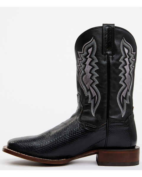 Image #3 - Dan Post Men's Exotic Water Snake Western Boots - Broad Square Toe, Black, hi-res