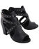 Image #9 - Milwaukee Performance Women's Platform Heel Studded Strap Sandals, Black, hi-res