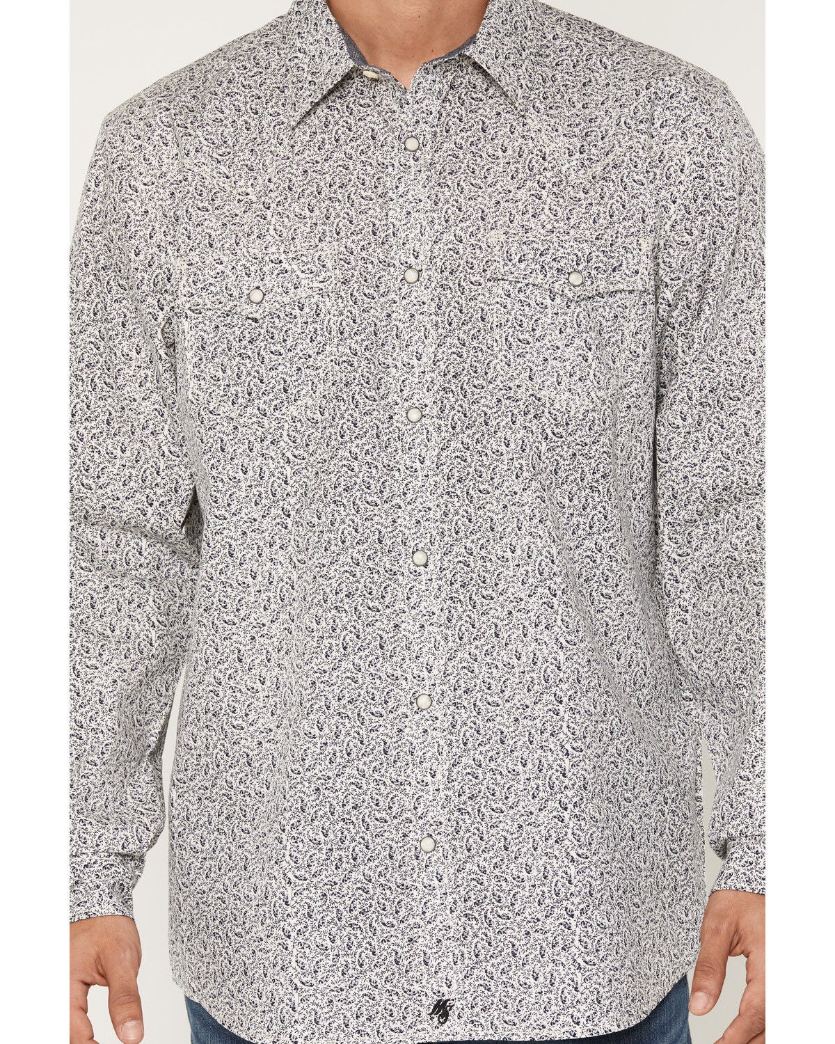 Image #3 - Moonshine Spirit&reg; Men's Purple Reign Paisley Print Long Sleeve Snap Western Shirt, Purple, hi-res