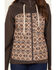 Image #3 - Cinch Women's Southwestern Print Fleece Lined Ski Coat, Grey, hi-res