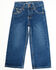 Image #1 - Cowboy Hardware Infant & Toddler Boys' Medium Wash Steerhead Skull Pocket Straight Leg Jeans , , hi-res