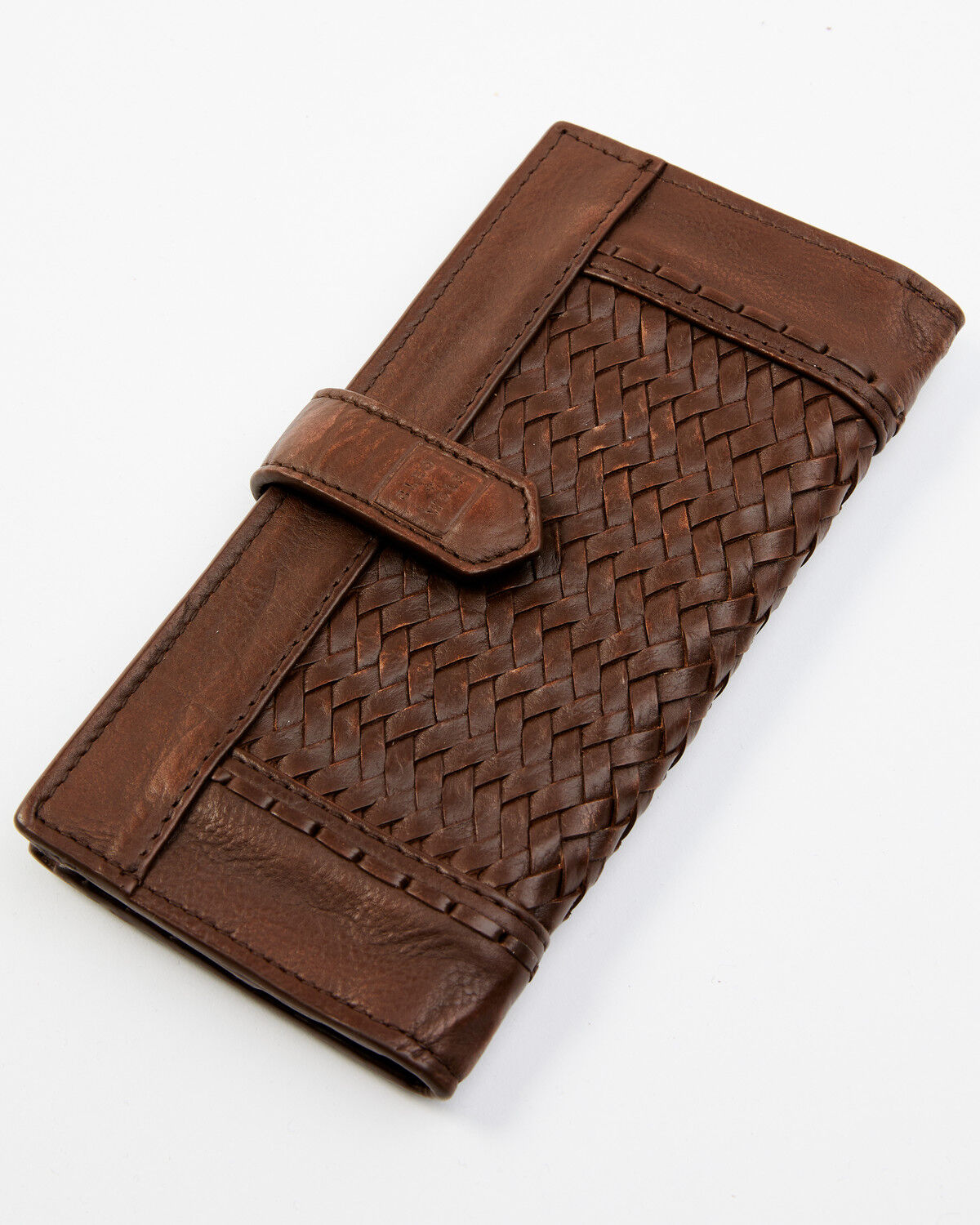 Image #2 - Cleo + Wolf Women's Basketweave Leather Wallet, Brown, hi-res