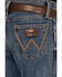 Image #4 - Wrangler Retro Boys' Medium Wash Relaxed Bootcut Stretch Denim Jeans, Blue, hi-res