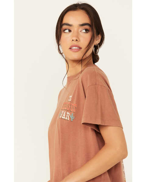 Image #3 - Cleo + Wolf Women's Hideout Bar Oversized Graphic Tee, Coffee, hi-res