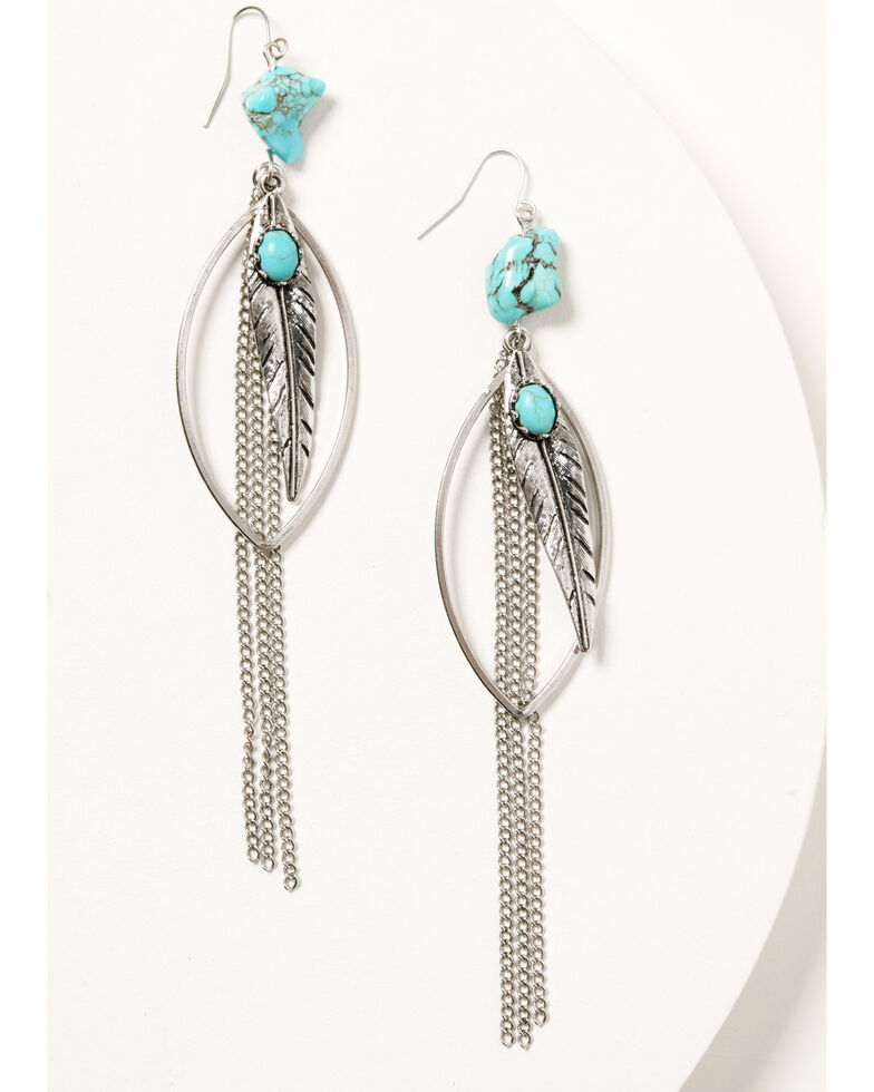 Idyllwind Women's Just A Touch Fringe Earrings, Silver, hi-res