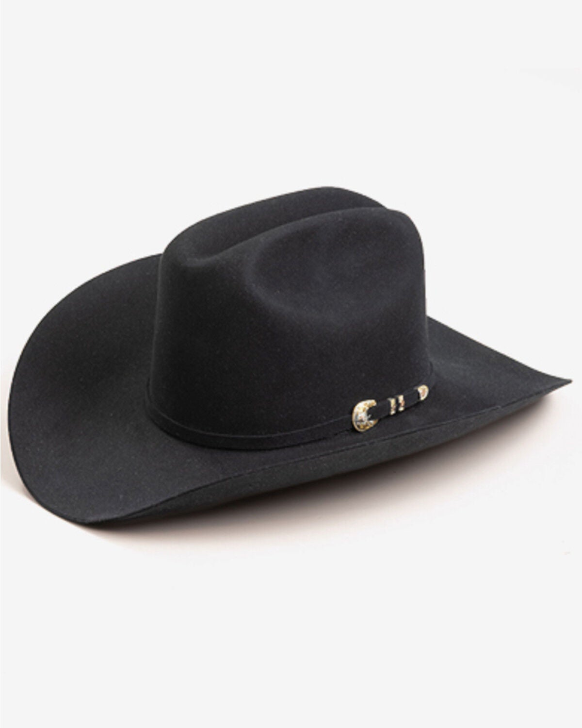 Image #1 - Larry Mahan Superior 500X Felt Cowboy Hat, Black, hi-res