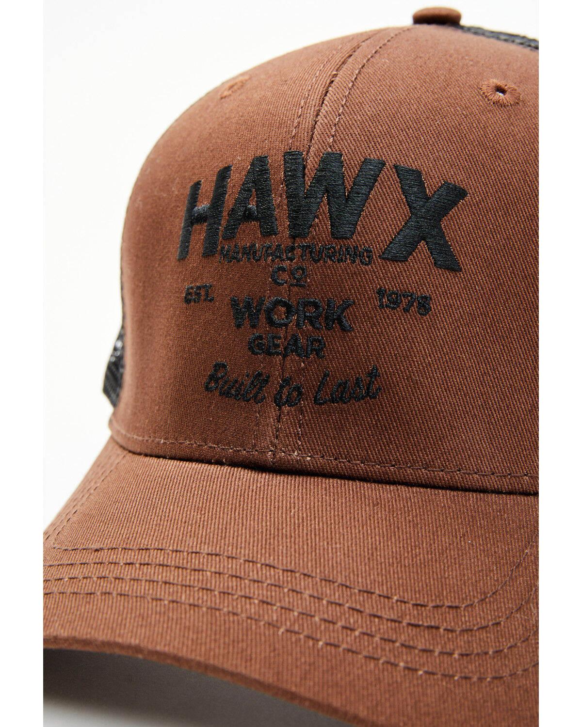 Image #2 - Hawx Men's Logo Ball Cap, Dark Brown, hi-res
