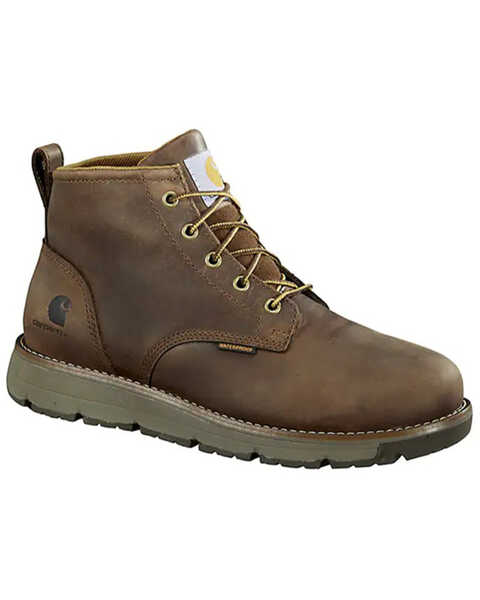 Image #1 - Carhartt Men's Millbrook 5" Waterproof Work Boots - Steel Toe, Brown, hi-res