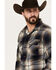 Pendleton Men's Board Shirt Plaid Print Long Sleeve Button Down Western Shirt, Grey, hi-res