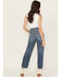 Image #3 - Ariat Women's Dark Wash Ultra High Rise Tomboy Relaxed Straight Denim Jeans, Dark Wash, hi-res
